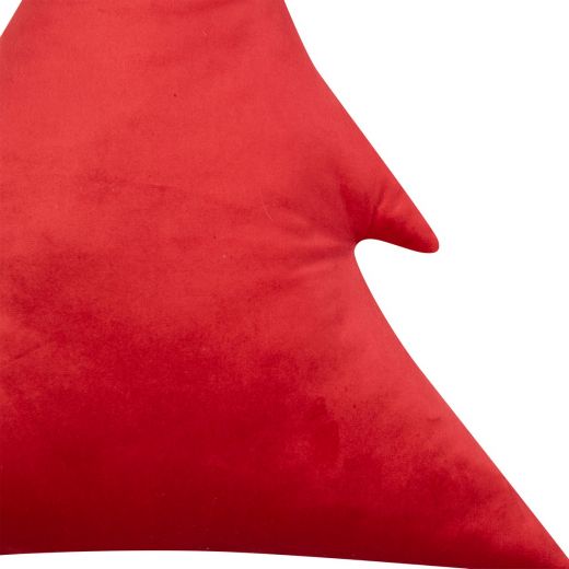 Cushion Velvet tree red 43x47x11cm