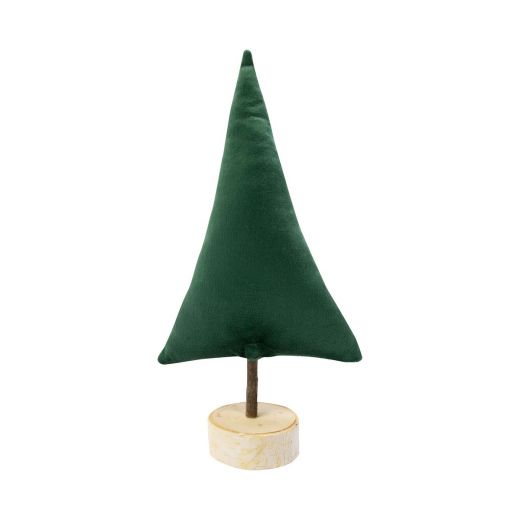 Velvet Tree on stand green h30 d15cm