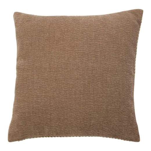 Cushion braided jute taupe 45x45cm