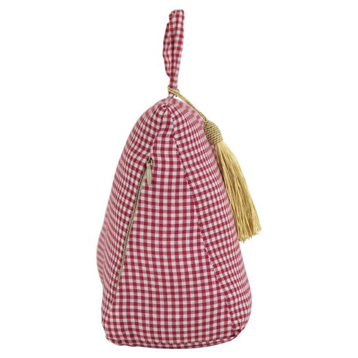 türstopper baumwolle dunkelrot 18cm*
