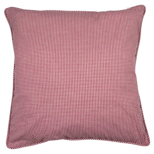 coussin coton rouge foncé carreau 55x55cm*