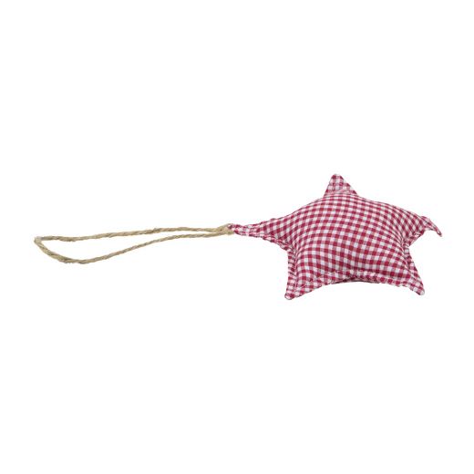 hanging decoration cotton star dark red 16cm*