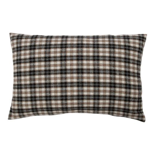 Cushion Check deer grey 40x60cm