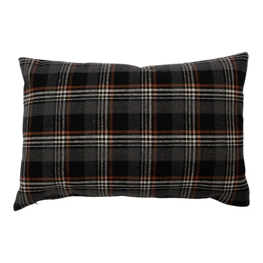 Cushion Check deer black 40x60cm