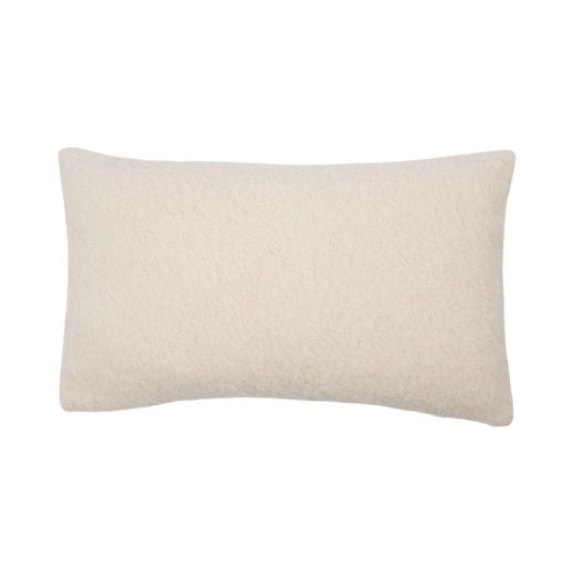Cushion Wool touch off white 30x50cm