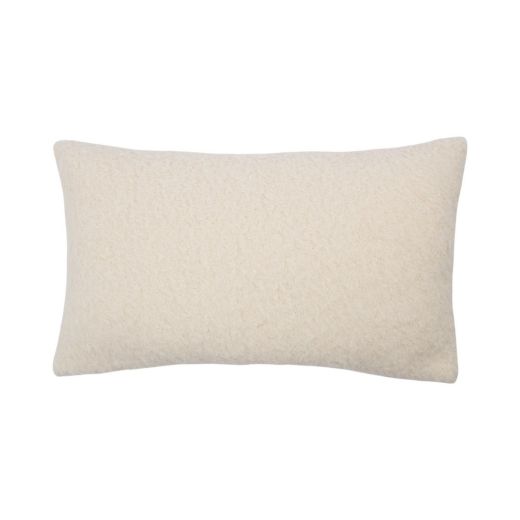 Cushion Wool touch off white 30x50cm