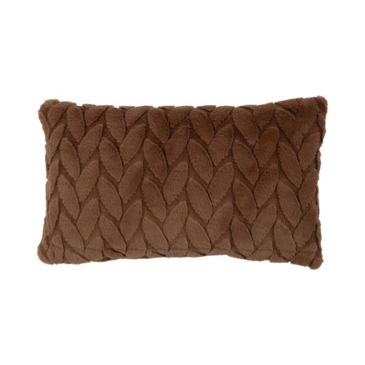 Cushion Knit pattern brown 30x50cm