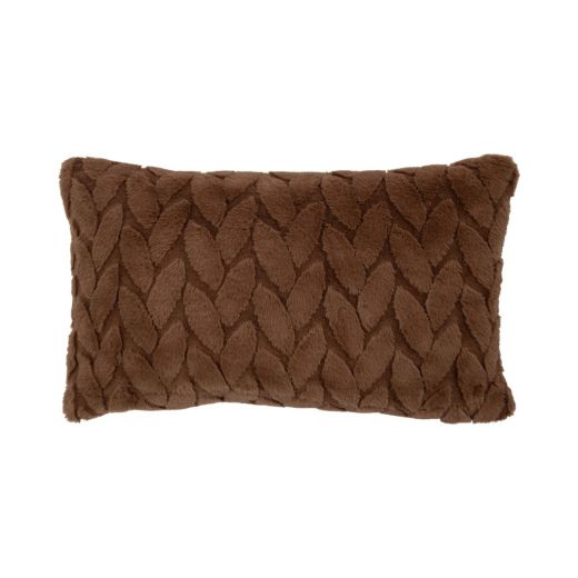 Cushion Knit pattern brown 30x50cm