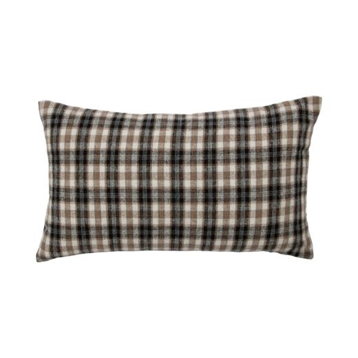 Cushion Check deer grey 30x50cm