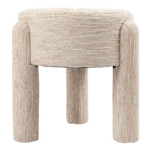 Stool velvet beige 42x42x32cm
