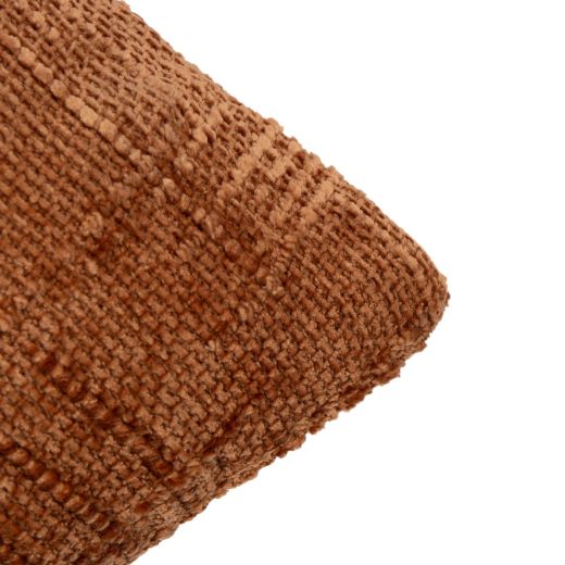 Cushion velvet slub orange 45x45cm