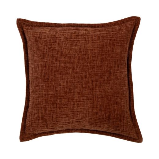 Cushion Crinkled velvet orange 45x45cm