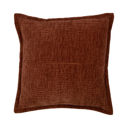 Cushion Crinkled velvet orange 45x45cm