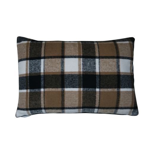 cushion checks black 40x60cm