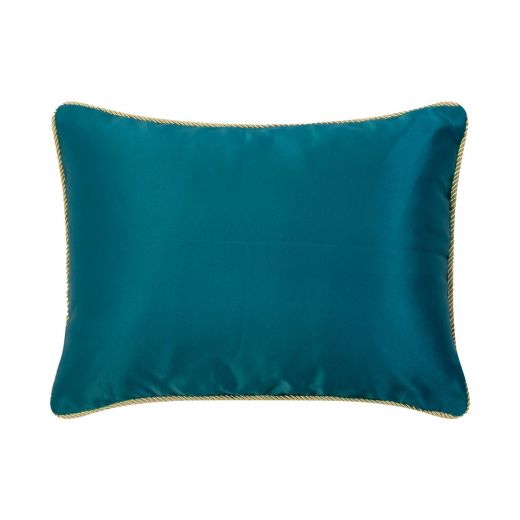 cushion satin petrol 35x45cm