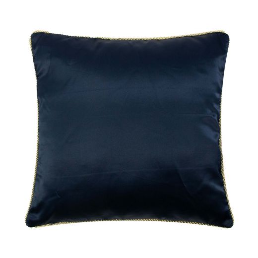 cushion satin navy 45x45cm