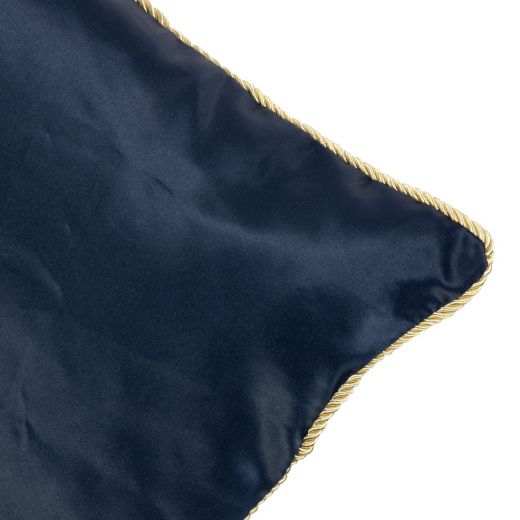 cushion satin navy 45x45cm