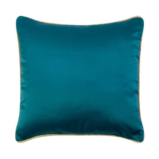 cushion satin petrol 45x45cm