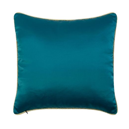 cushion satin petrol 45x45cm