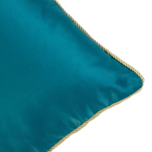 cushion satin petrol 45x45cm