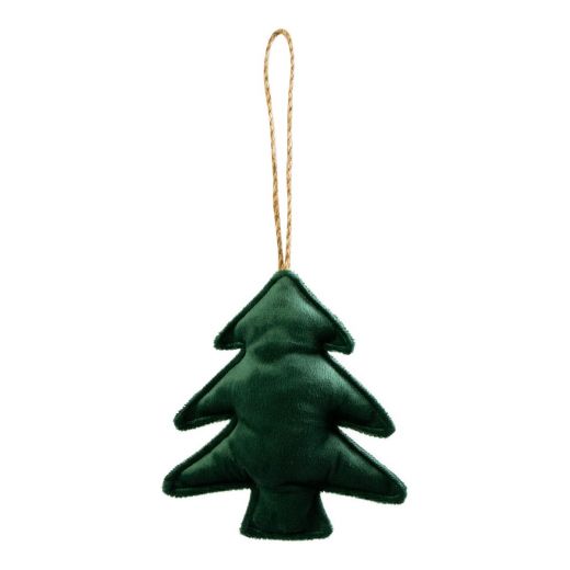Hanging Decoration tree velvet green 16cm