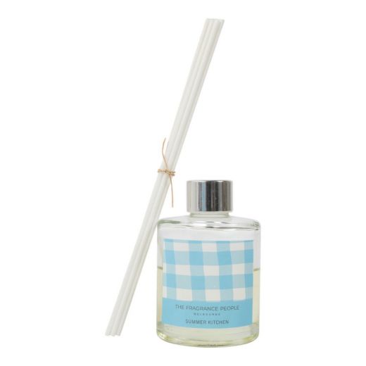 Rattanstäbchen-Diffusor in Geschenkbox Gingham H22 T9cm