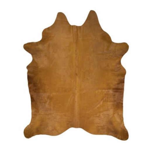 vloerkleed koe gekleurd cognac 250cm