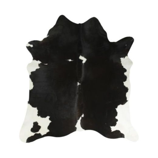 tapis vache noir/blanc 250cm