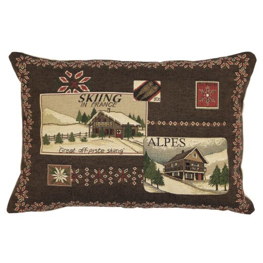 gobelin coussin alpen alpes 30x45cm