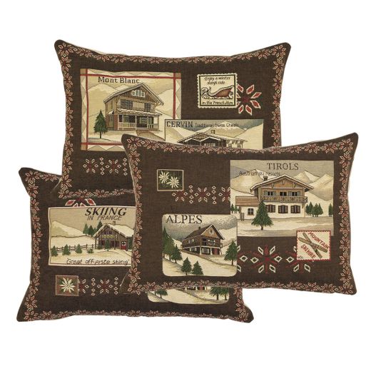 gobelin coussin alpen alpes 30x45cm