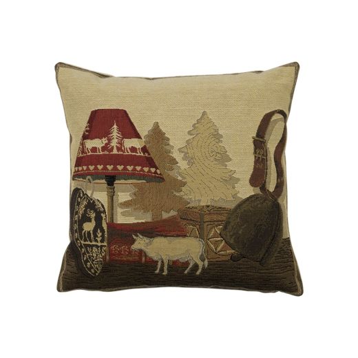 gobelin kissen winter lampe 33x33cm