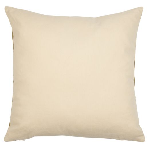 gobelin coussin feuilleter bois fleur blanc  45x45cm