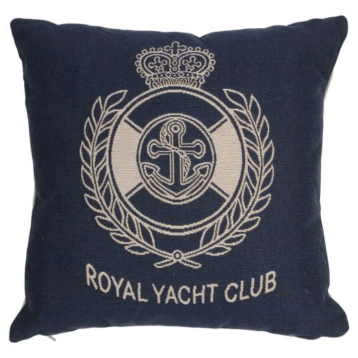 gobelin kussen navy royal yacht club 45x45cm