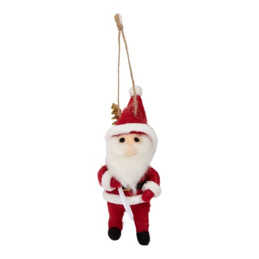 Hangende Decoratie kerstman 10x6x16cm