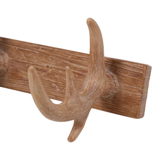 Kapstok gewei bruin 39,5x13x17cm