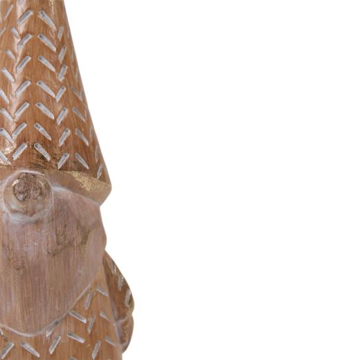 Decoratie Gnoom bruin goud 9,5x7x23,1cm