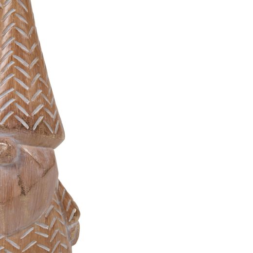 Decoratie Gnoom bruin goud 13,1x9,7x32cm