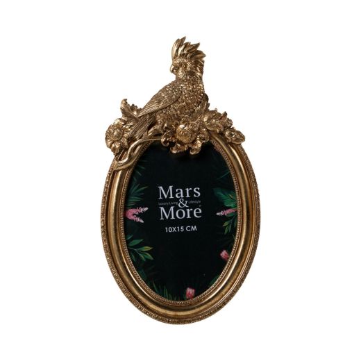 Picture Frame oval gold 14x2,6x24,5cm