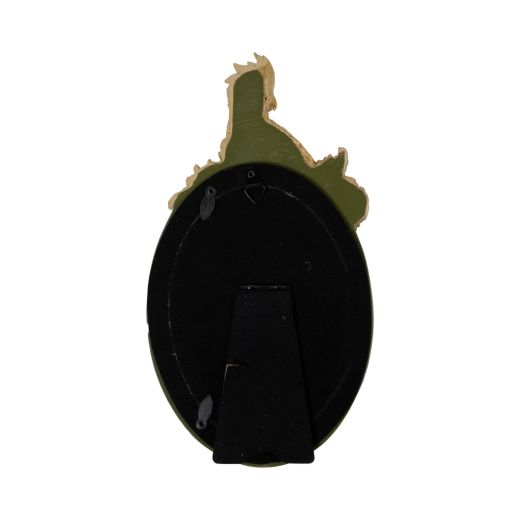 Picture Frame oval green 14x2,6x24,5cm