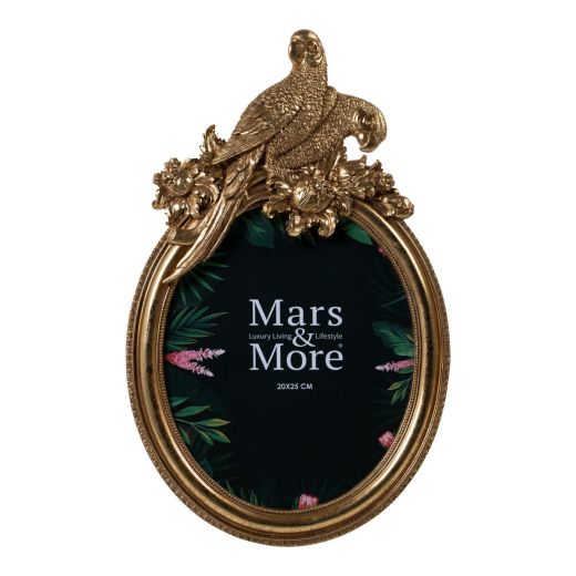 Picture Frame oval gold big 14x2,6x24,5cm