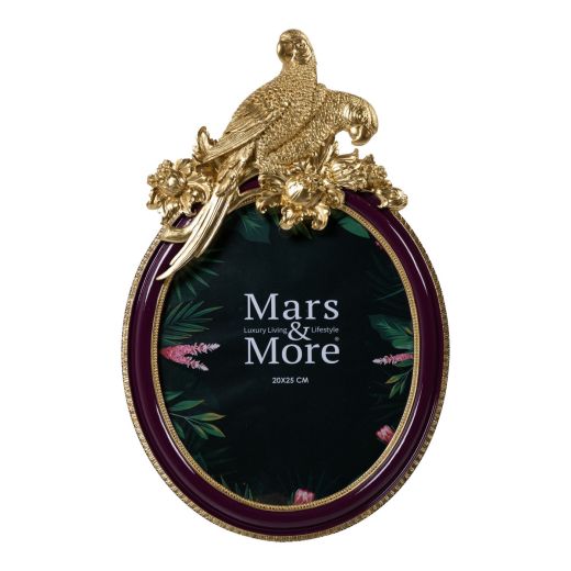 Picture Frame oval purple big 31,5x4x50cm