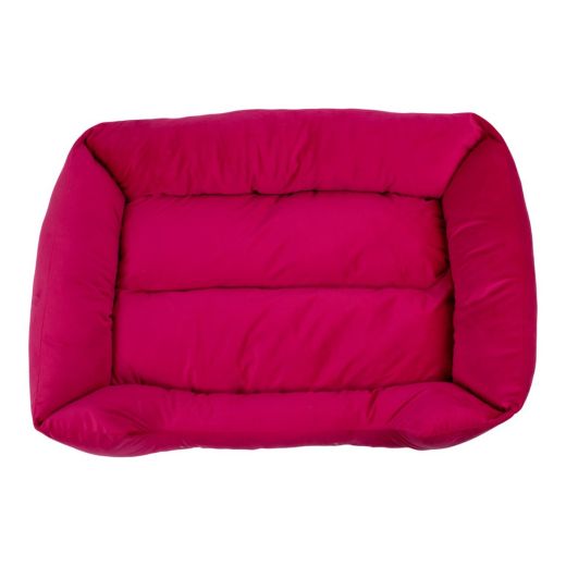 Dierenmand XL borduurwerk fuchsia roze 100x70x22cm