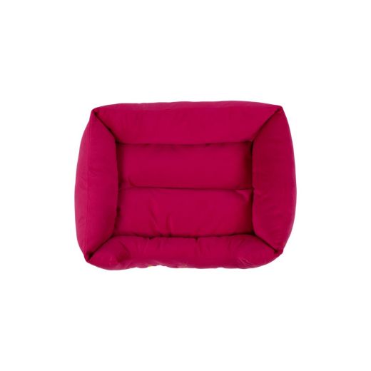 Dierenmand S borduurwerk fuchsia roze 55x42x15cm