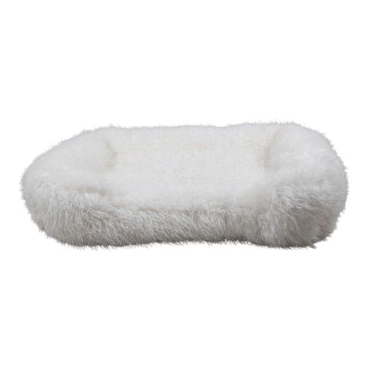 Dierenmand XL tibetan lamb off white 100x70x22cm