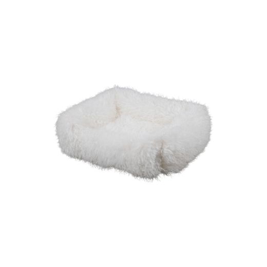 Dierenmand S tibetan lamb off white 55x42x15cm