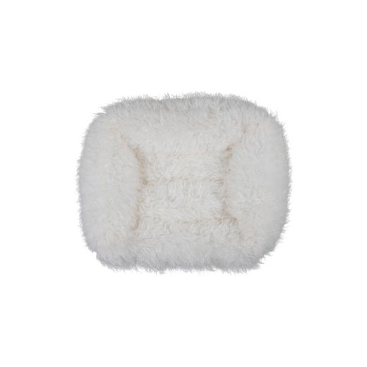 Dierenmand S tibetan lamb off white 55x42x15cm