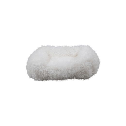 Dierenmand S tibetan lamb off white 55x42x15cm