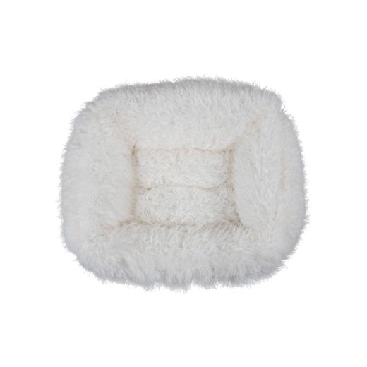 Dierenmand M tibetan lamb off white 65x50x20cm
