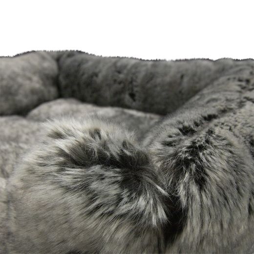 animal basket wolf grey 55x42x15cm