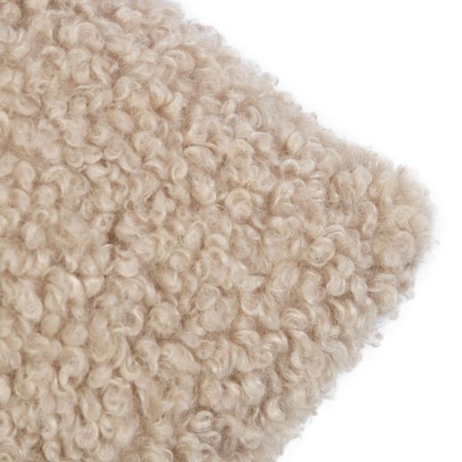 big cushion curly teddy beige 40x60cm